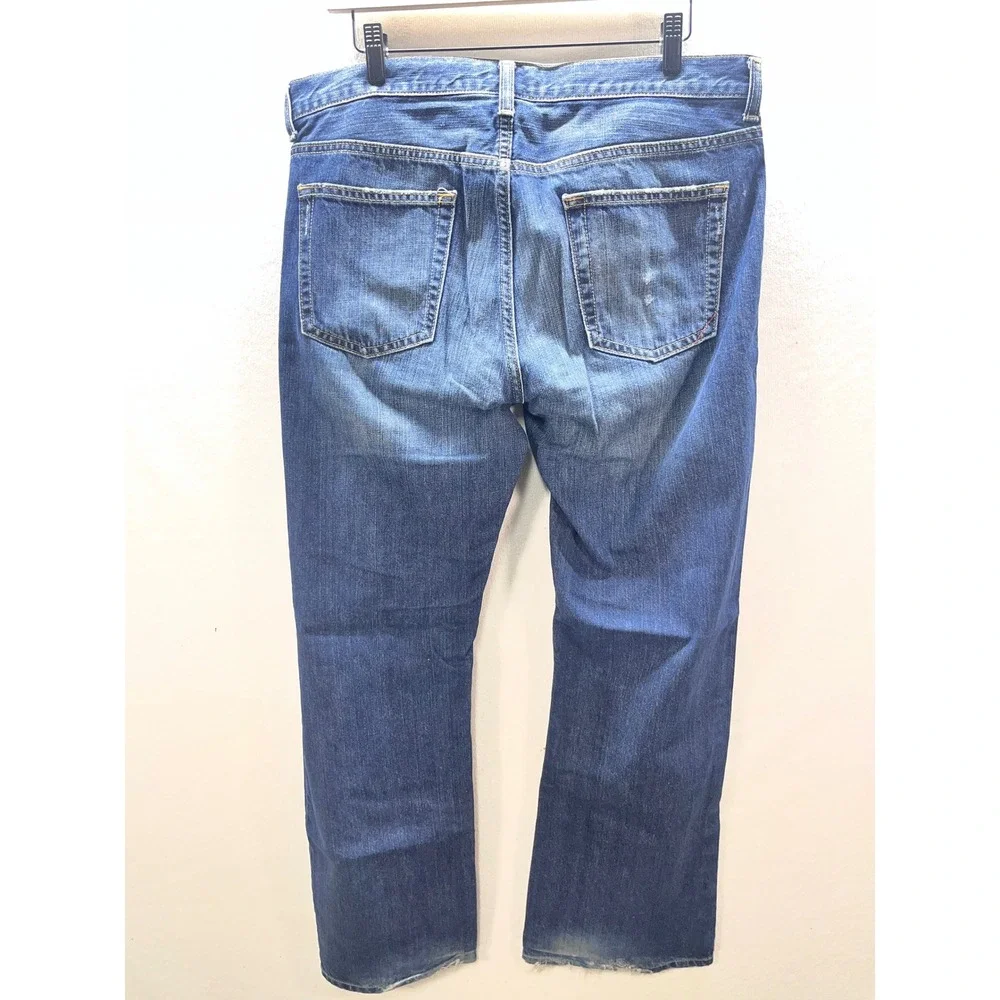 Banana‎ Republic Straight Leg Jeans Mens 33/30 Blue Denim Faded Cool Pants 3125